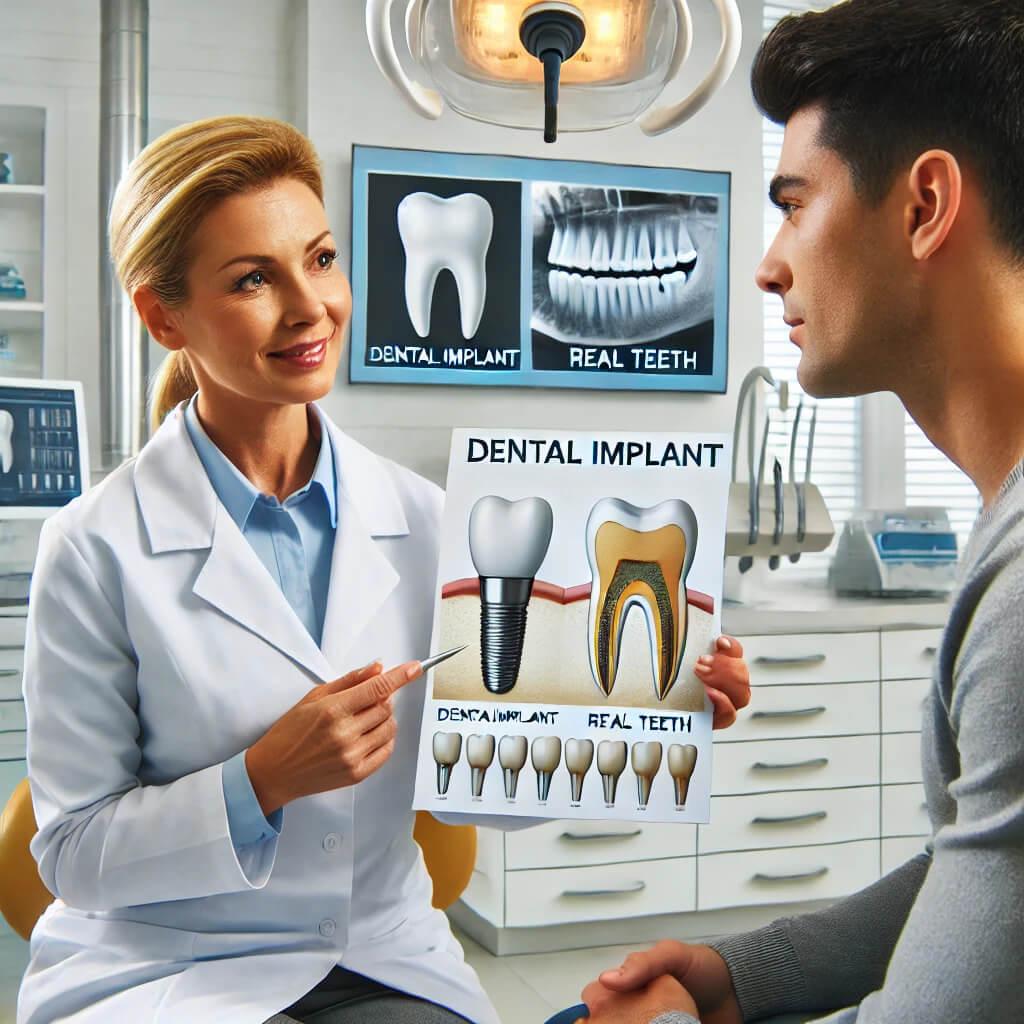 Dental Implants vs Real Teeth