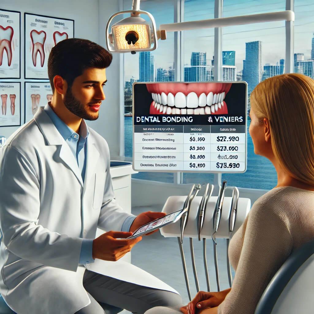 Cost Dental Bonding vs Veneers in Miami